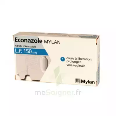 Econazole Mylan L.p. 150 Mg, Ovule à Libération Prolongée à ANNEMASSE