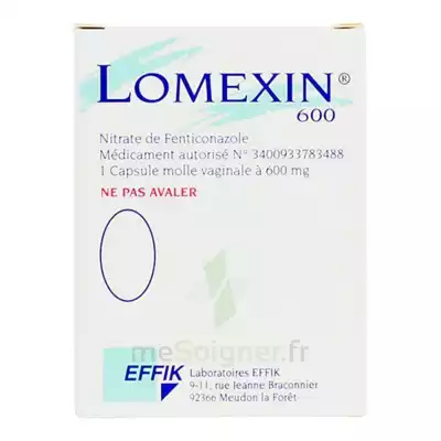 Lomexin 600 Mg Caps Molle Vaginale Plq/1 à ANNEMASSE
