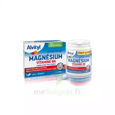 Alvityl Magnésium Vitamine B6 Libération Prolongée Comprimés Lp B/45 à ANNEMASSE